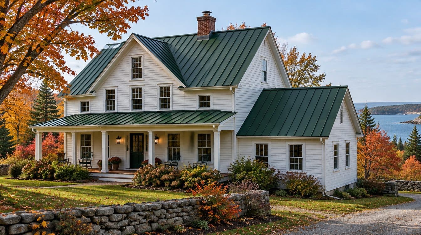 Standing-seam metal roof